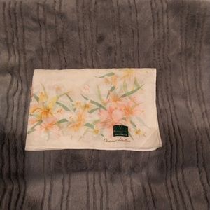 Giovanni Valentino poinsettia scarf/handkerchief
